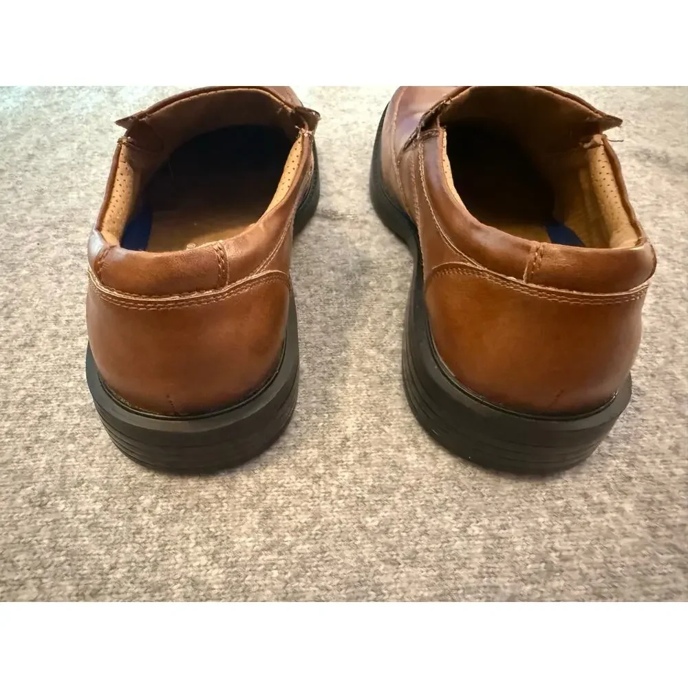 Borelli Trenton Mens Size 8M Brown Slip On Loafers Dress Shoes